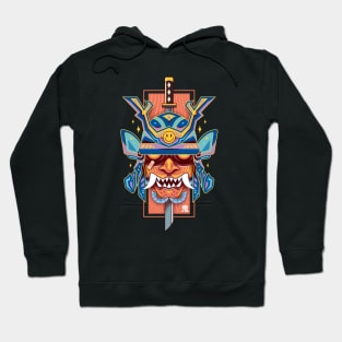 Japanese Oni Samurai Hoodie